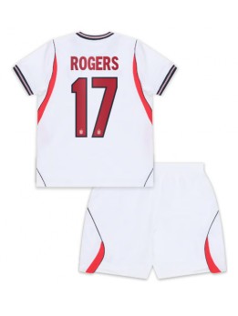 Otroški Nogometna dresi replika Anglija Morgan Rogers #17 Domači SP 2026 Kratek rokav (+ hlače)